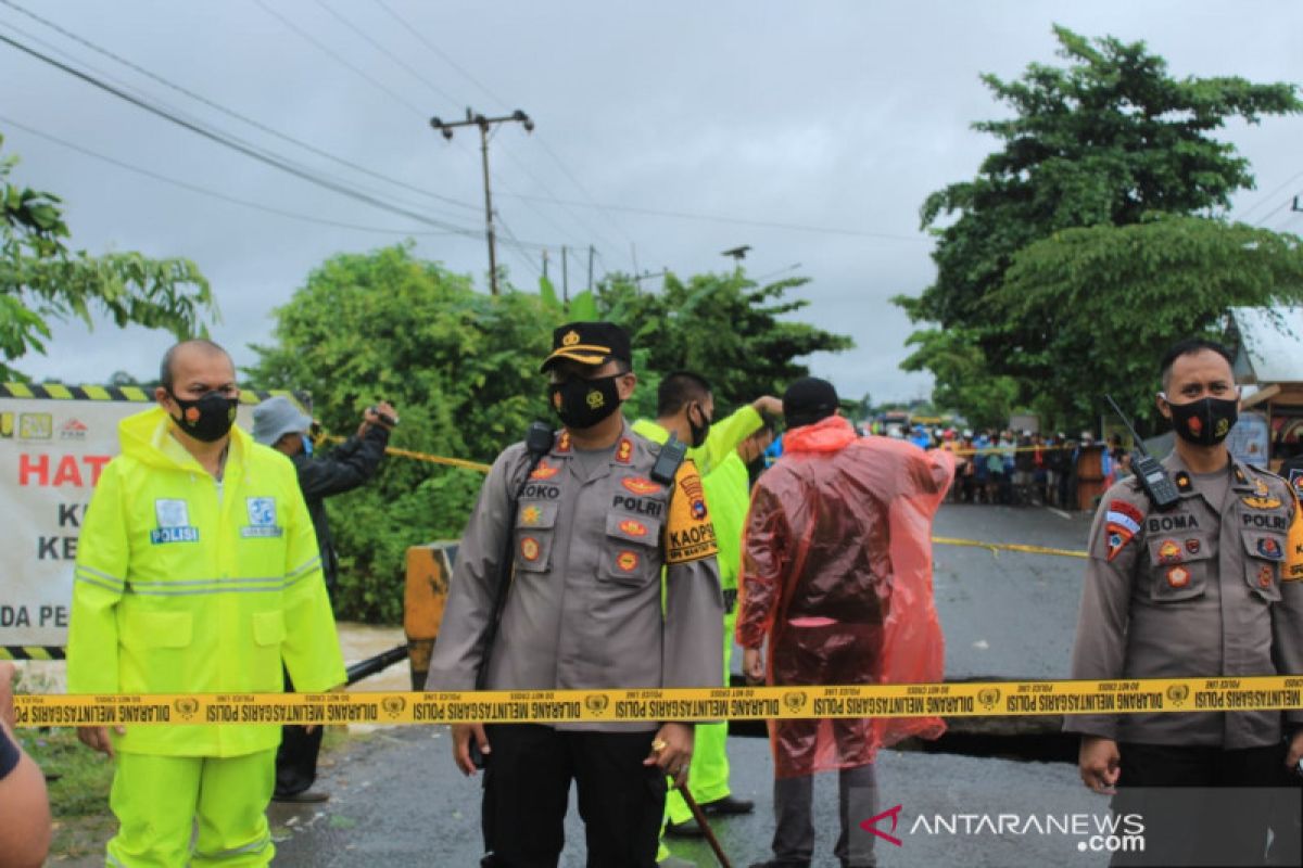 Jalan Trans Kalimantan yang putus sudah bisa dilewati