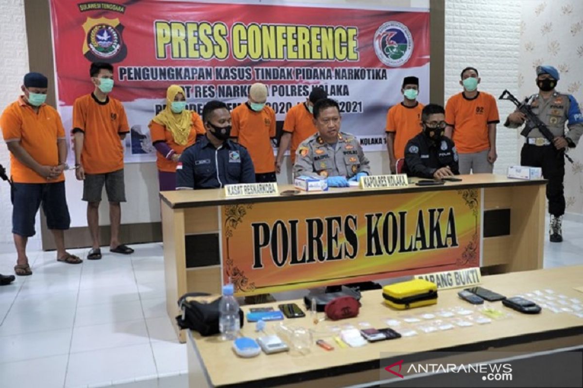 Belum sebulan Polres Kolaka ungkap delapan kasus narkoba