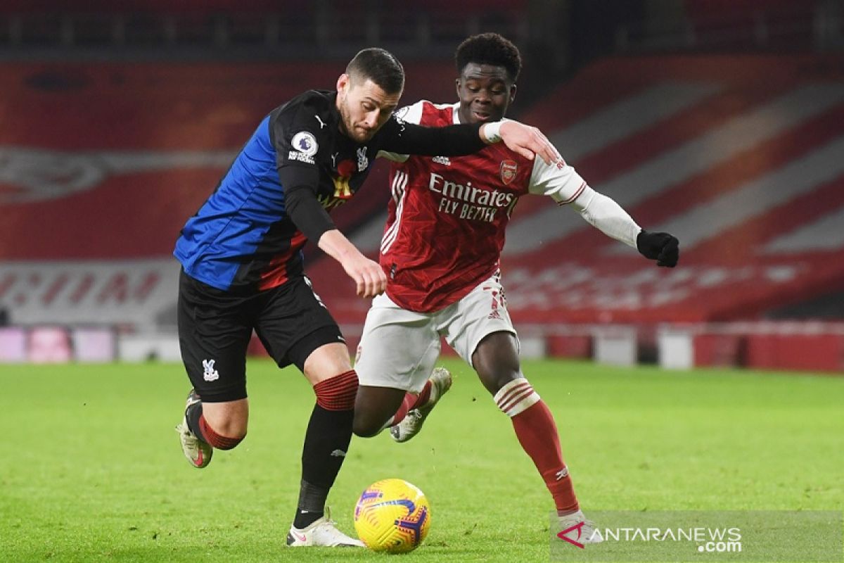 Trend kemenangan beruntun Arsenal terhenti oleh Crystal Palace