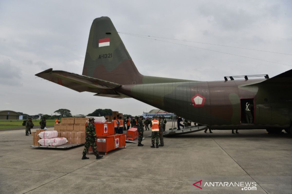 Pesawat TNI AU angkut bantuan logistik ke Mamuju Sulbar