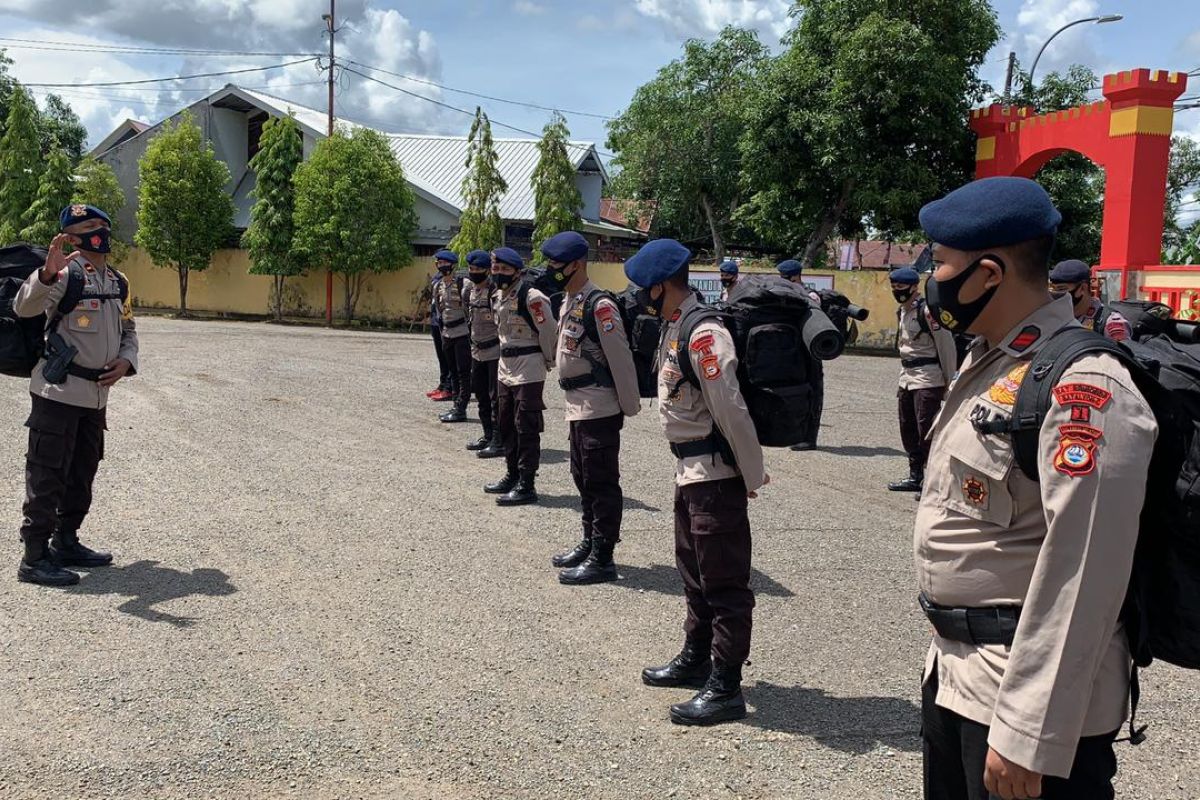 Brimob Polda Sulsel kerahkan pasukan bantu pemulihan pascagempa Sulbar