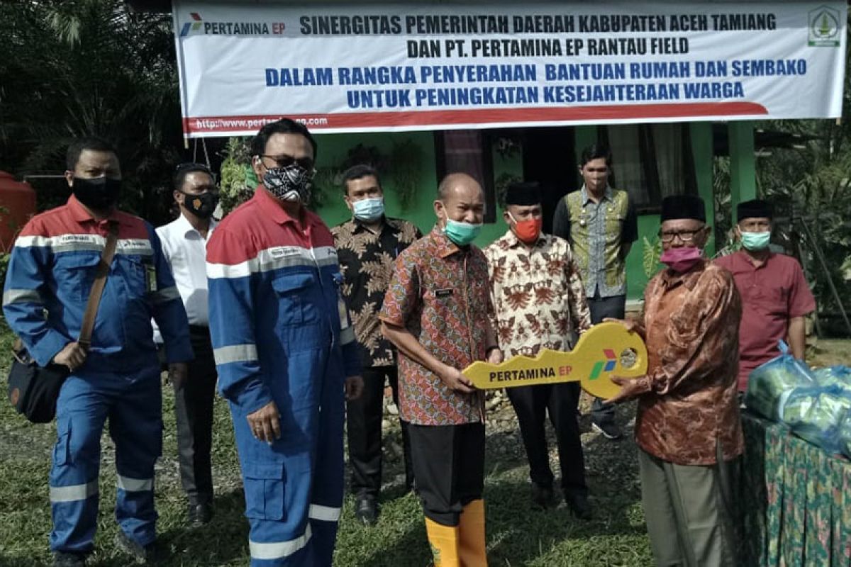Pertamina bangun rumah duafa di Aceh Tamiang