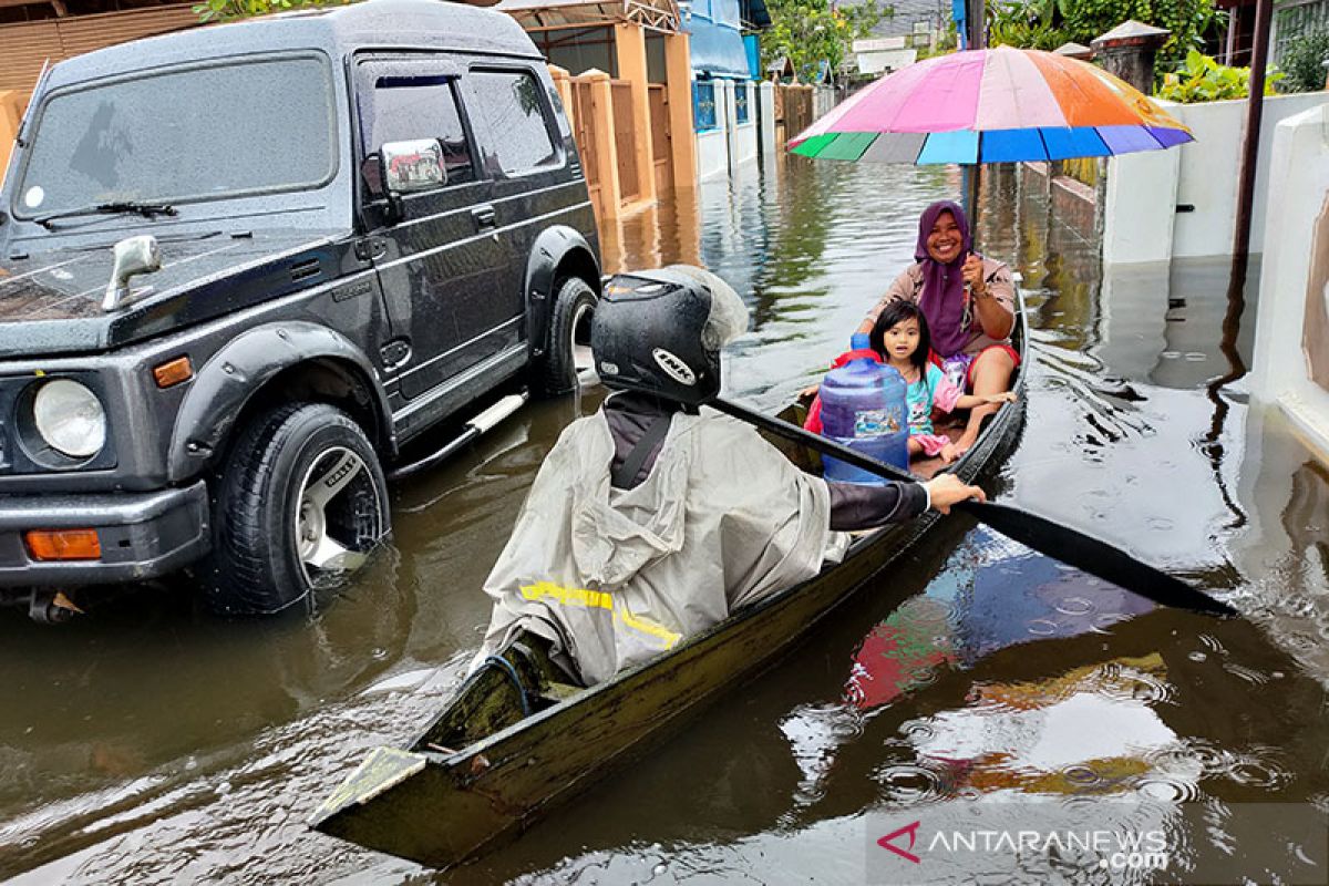Banjir di Banjarmasin tidak makan korban jiwa tapi 3.000 KK terdampak