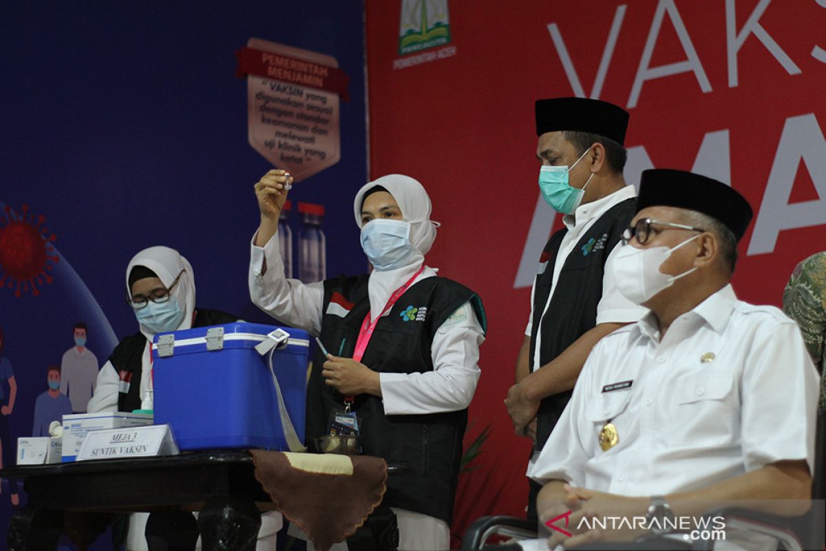 1 014 Vaksinator Disiapkan Guna Sukseskan Vaksinasi Covid 19 Di Aceh