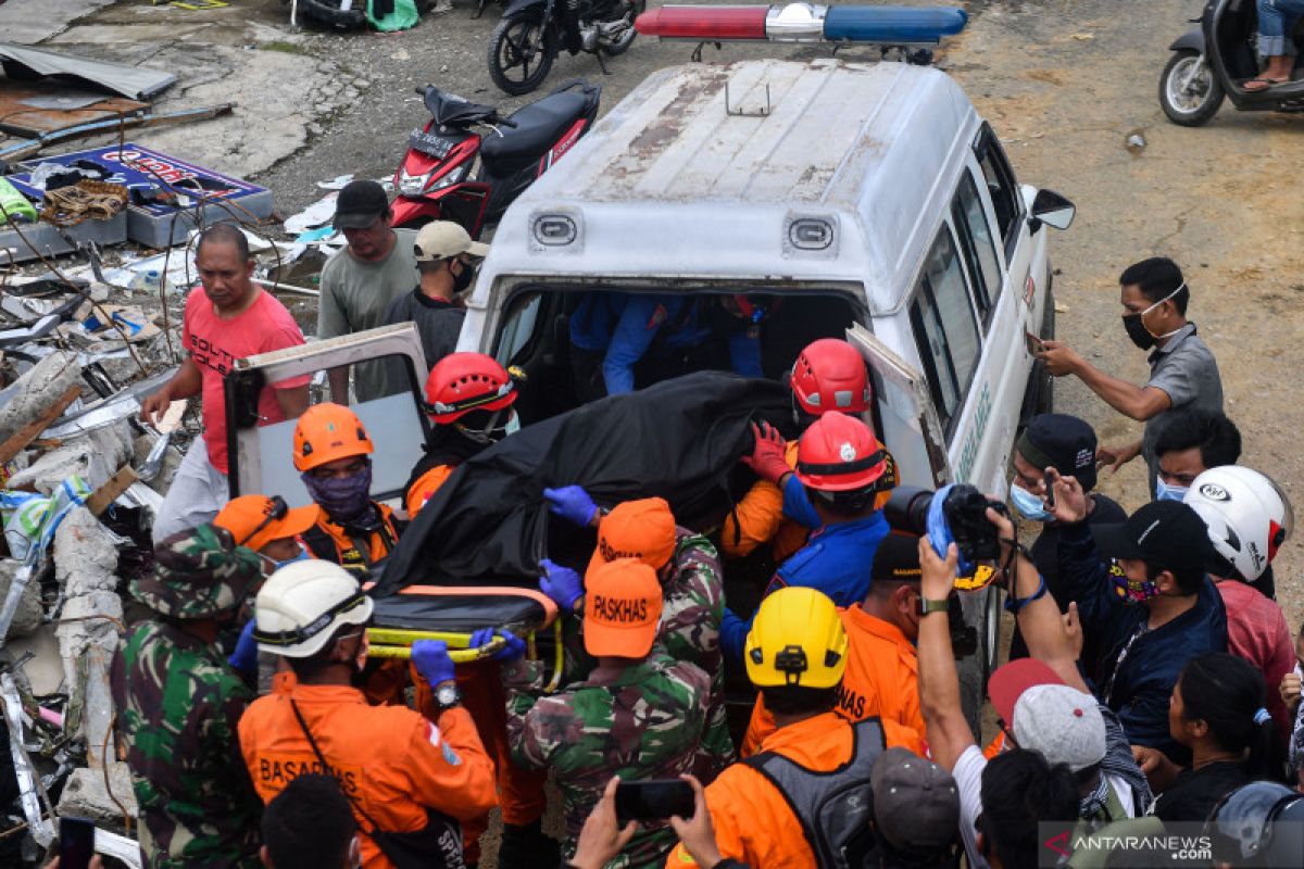 Korban tewas gempa Sulbar bertambah menjadi 56 orang