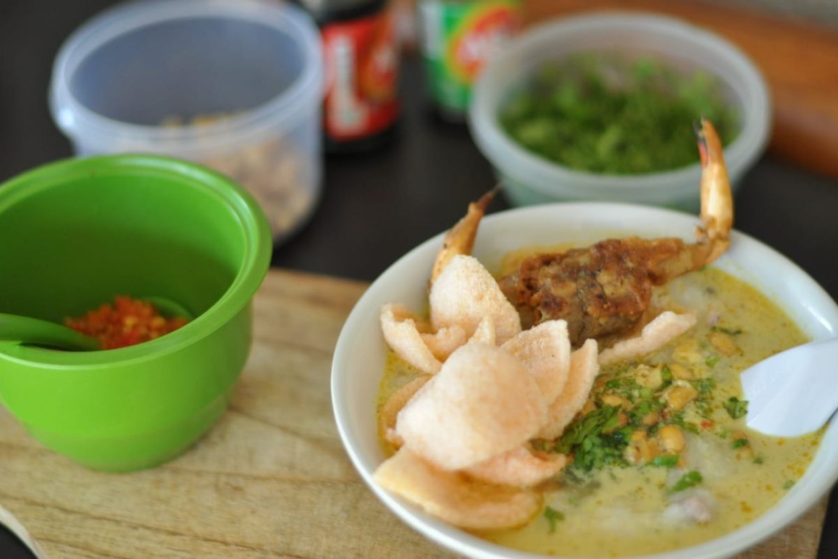 Bubur seafood Tanjung Benoa ala Widyantara padukan cita rasa dan kekuatan medsos saat pandemi