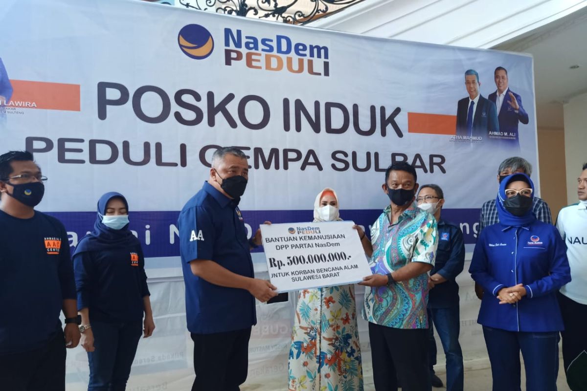 NasDem kumpul dana Rp1,1 miliar  untuk bantu penyintas gempa Sulbar