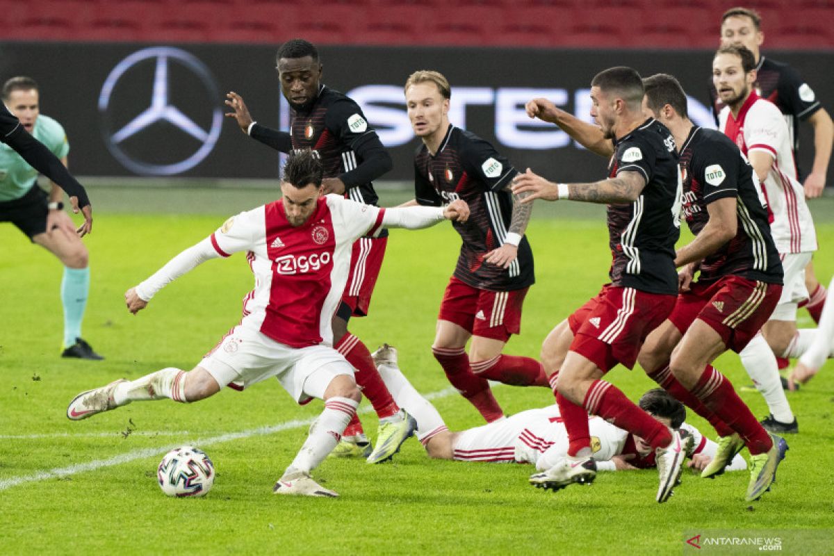 Ajax menang tipis 1-0 atas Feyenoord dalam derbi De Klassieker