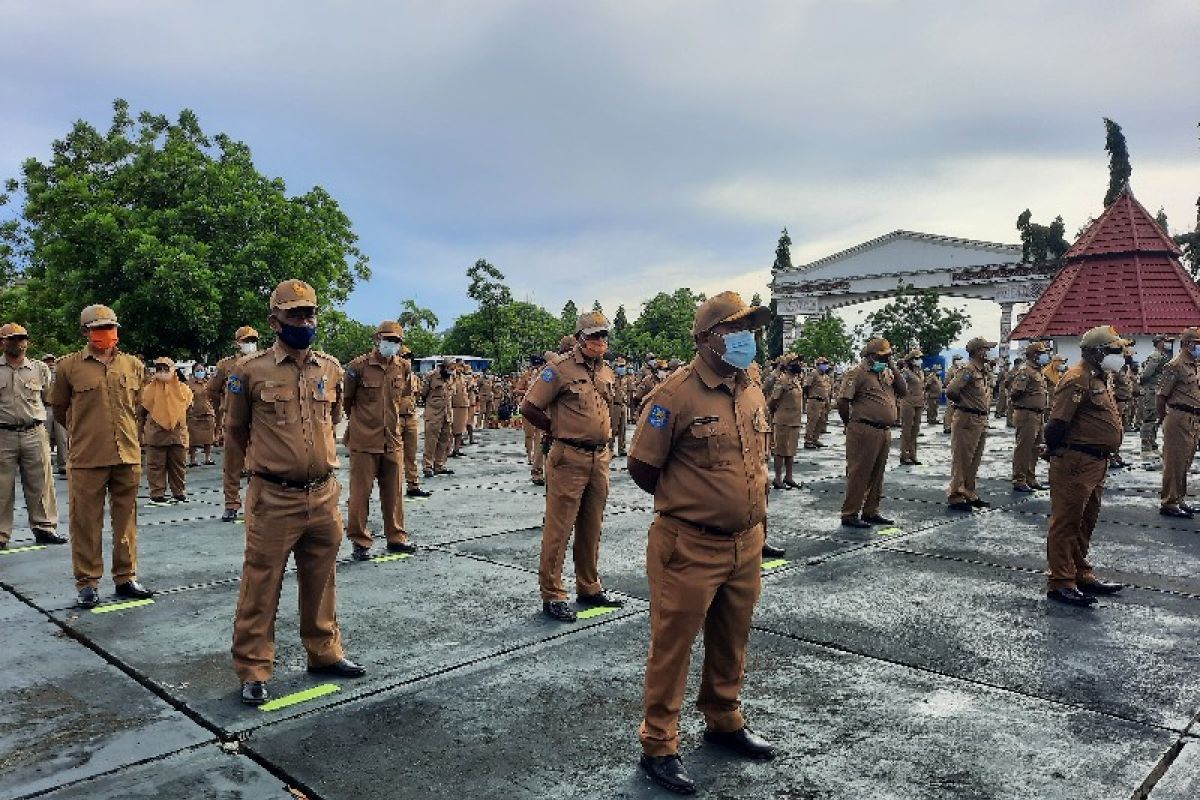 2.035 ASN di Papua ikuti apel pagi perdana penerapan kebiasaan baru