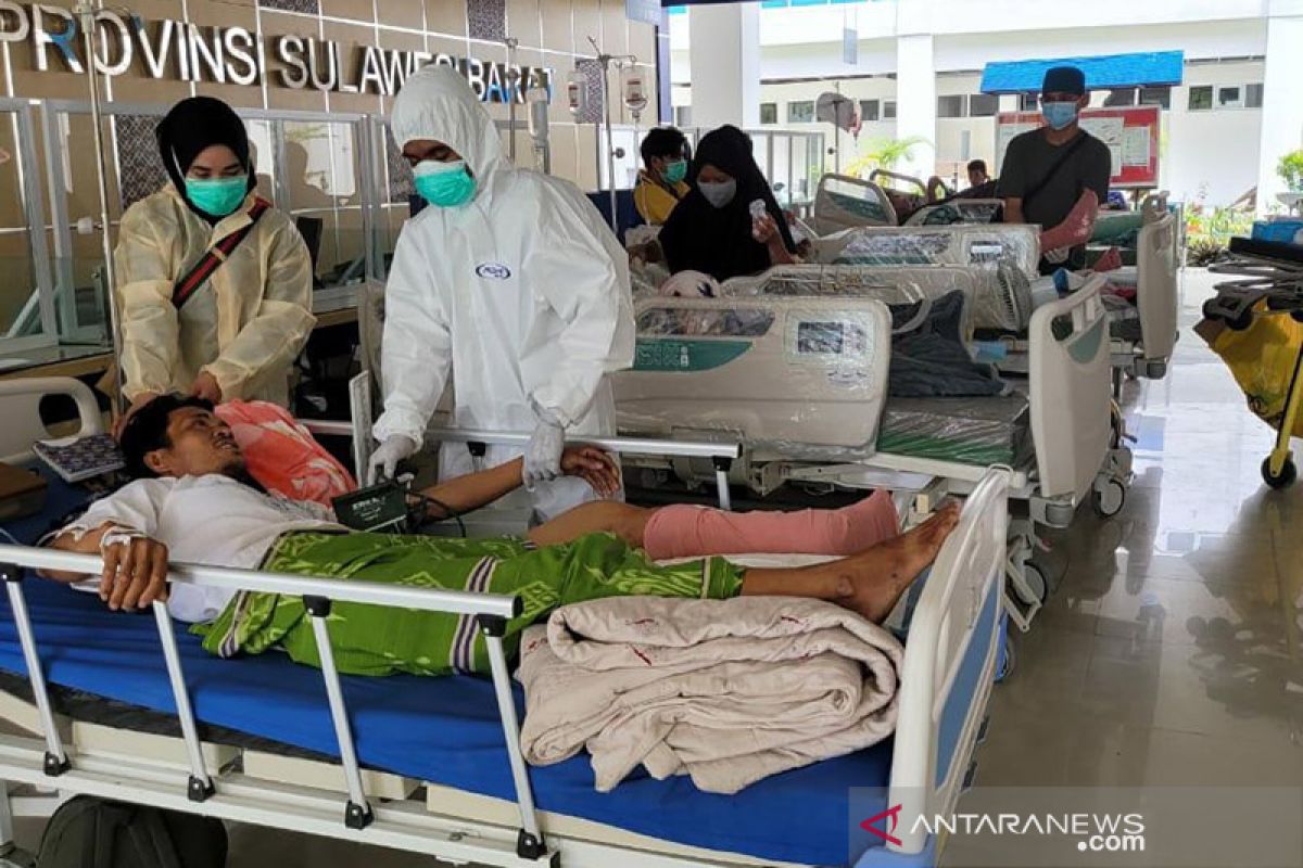 84 orang meninggal akibat gempa magnitudo 6,2 di Sulawesi Barat