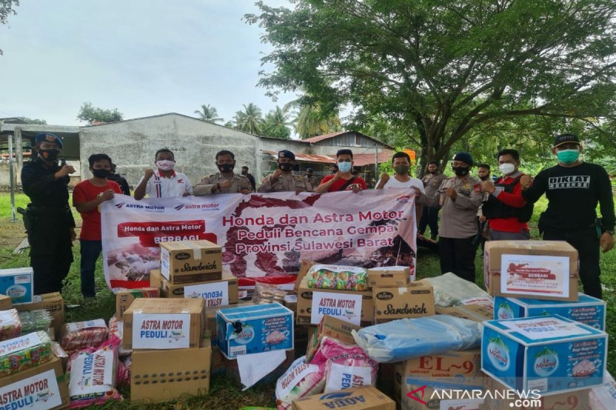 Astra Motor Sulsel bantu korban gempa Sulawesi Barat