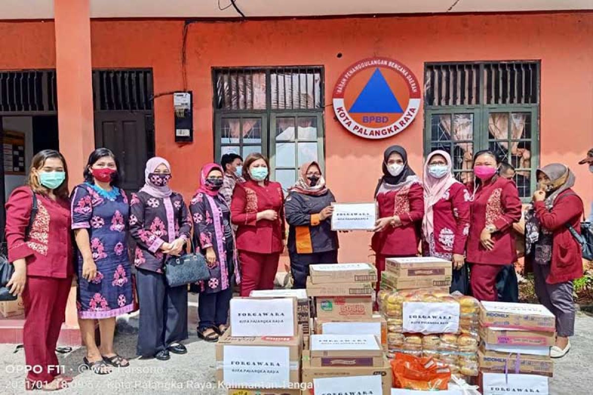 Forgawara Kota Palangka Raya salurkan bantuan kepada korban banjir Kalsel