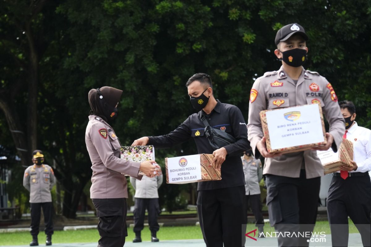 Polda Gorontalo galang dana untuk korban bencana Sulbar