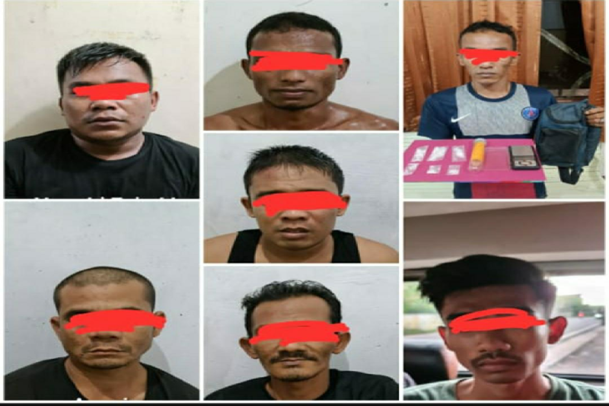 Polisi tangkap tujuh pengedar narkoba, seorang residivis