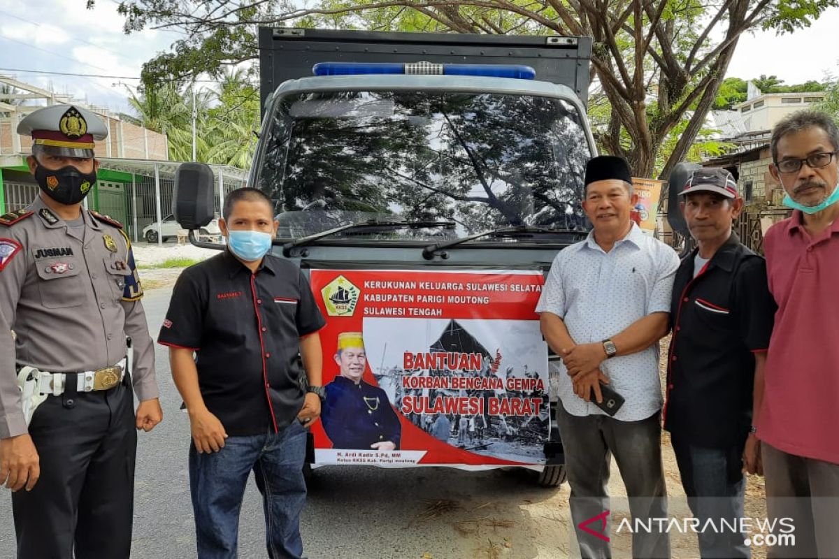 Kerukunan Keluarga Sulawesi Selatan Parimo kirim 1 ton beras ke Sulbar