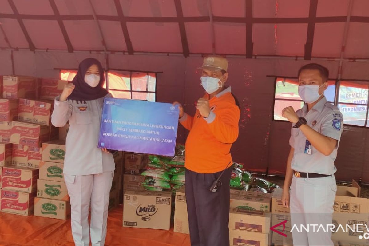 Jasa Raharja Kalimantan Selatan peduli korban banjir