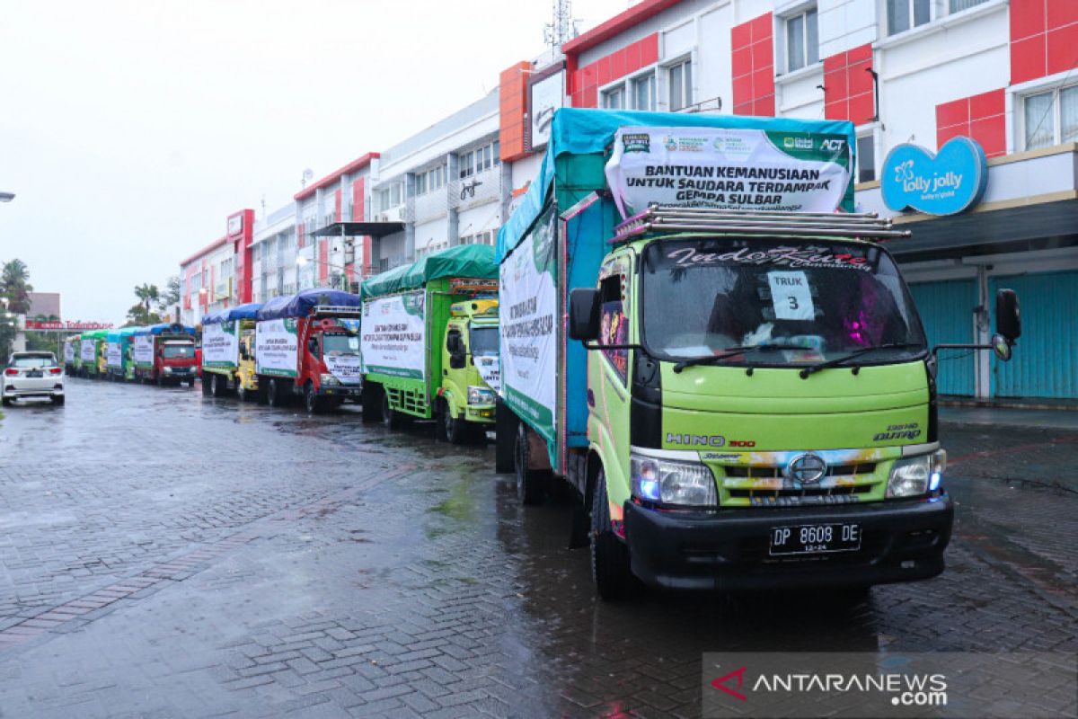 ACT kirim 10 truk bantuan logistik untuk korban gempa Sulbar