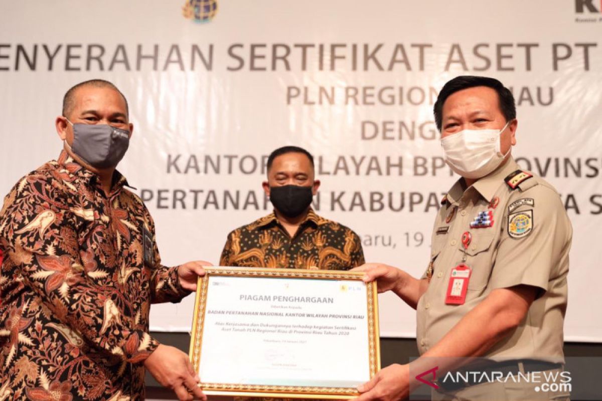 PLN Riau dibantu KPK dan ATR/BPN amankan aset tanah senilai Rp110,7 miliar