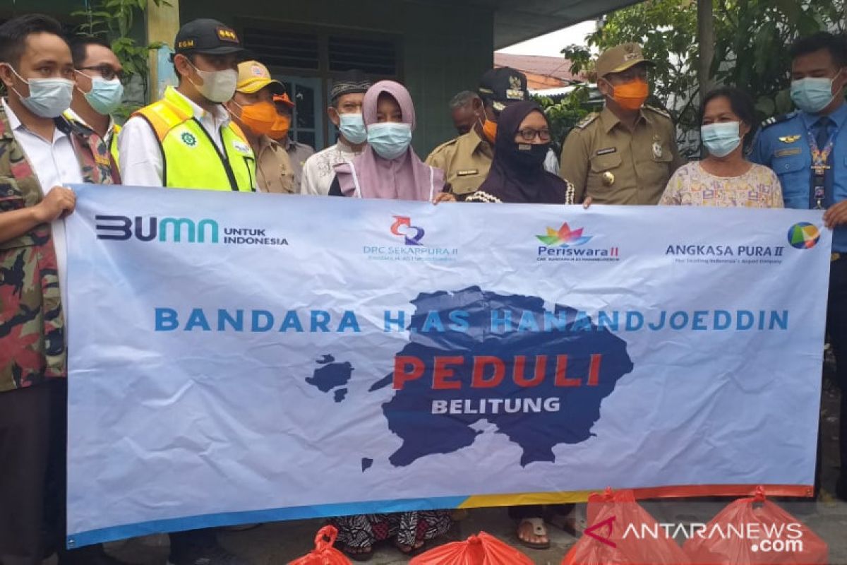 AP II Belitung salurkan bantuan untuk korban banjir