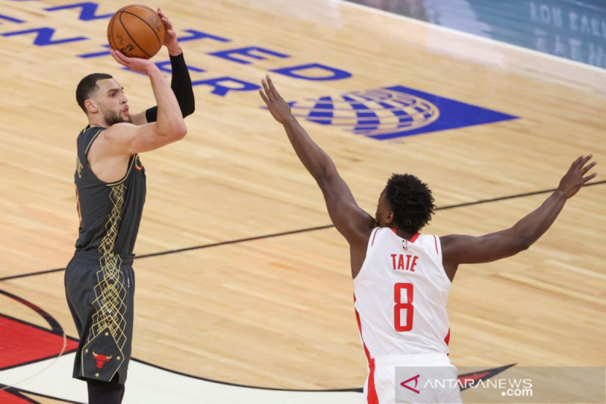 Zach LaVine cetak 33 poin dan bawa Bulls kalahkan Rockets