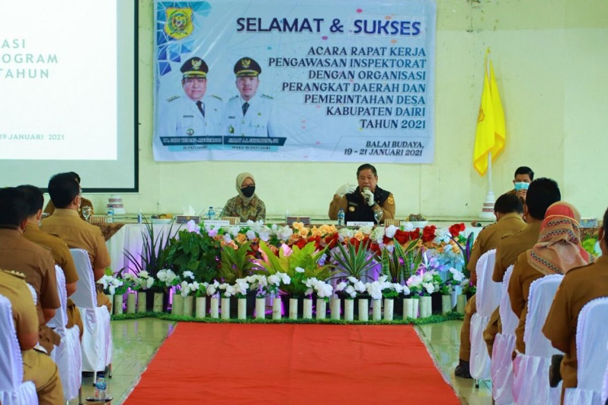 Bupati Dairi secara resmi buka Rapat Kerja Tahun 2021