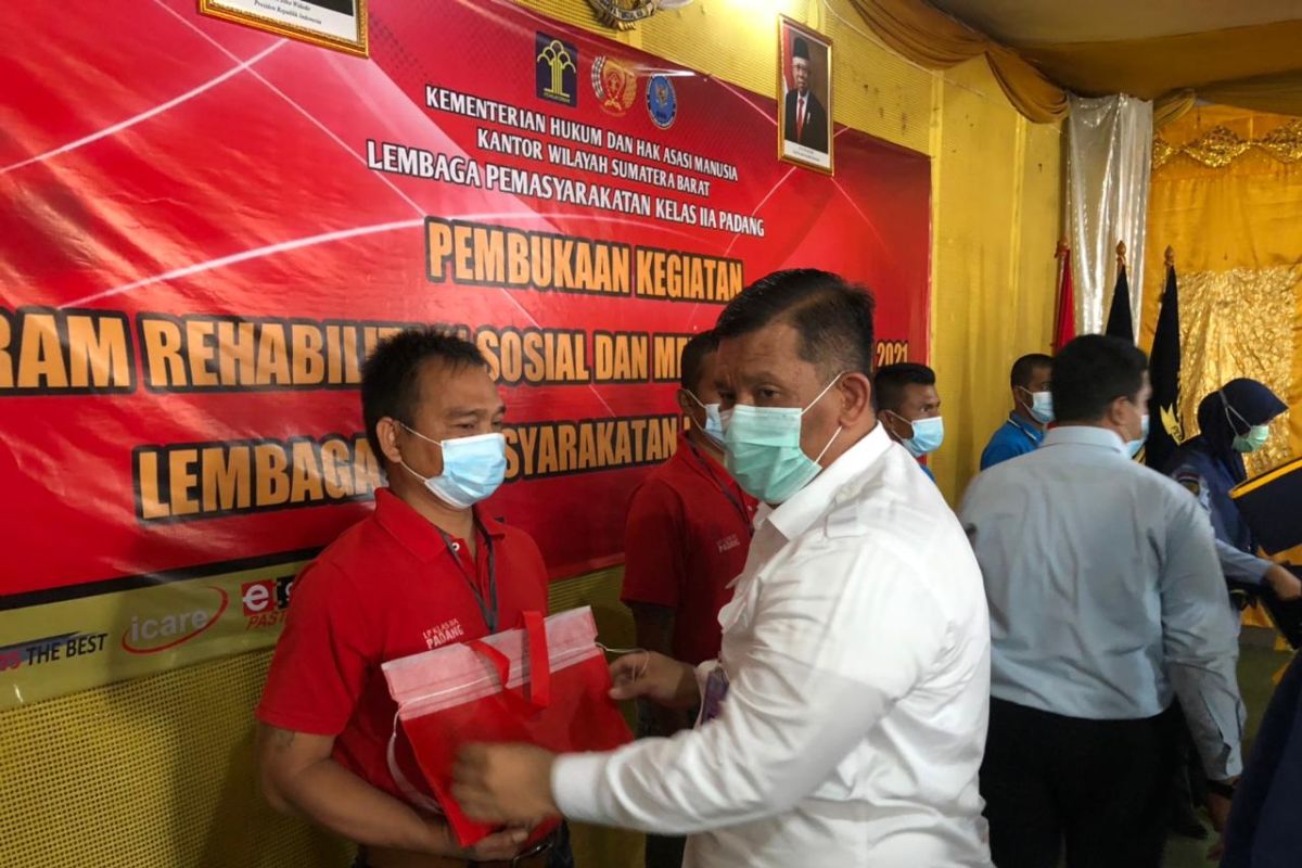 Lapas Padang gulirkan rehabilitasi medis-sosial untuk 100 warga binaan