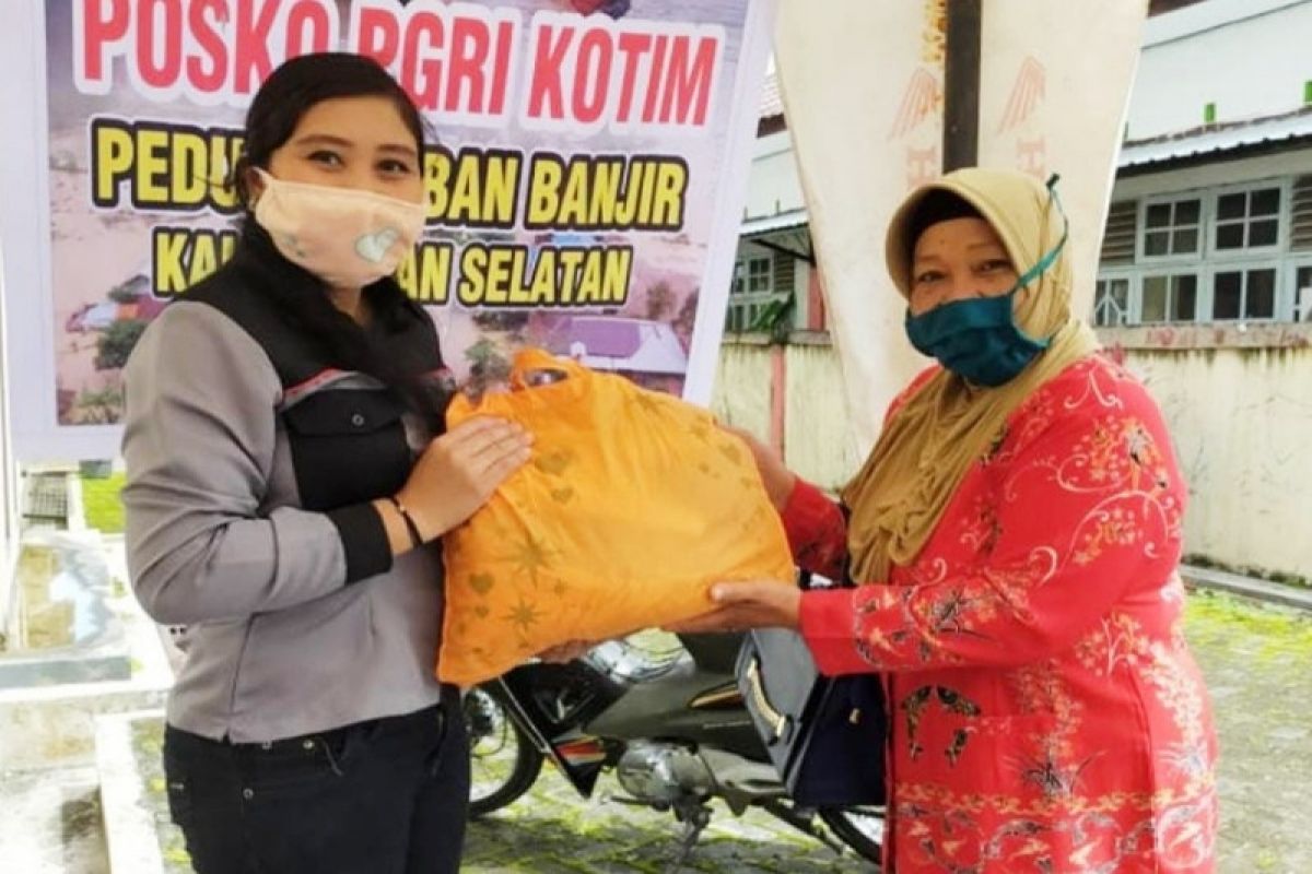 PGRI Kotim kumpulkan bantuan untuk korban banjir Kalsel