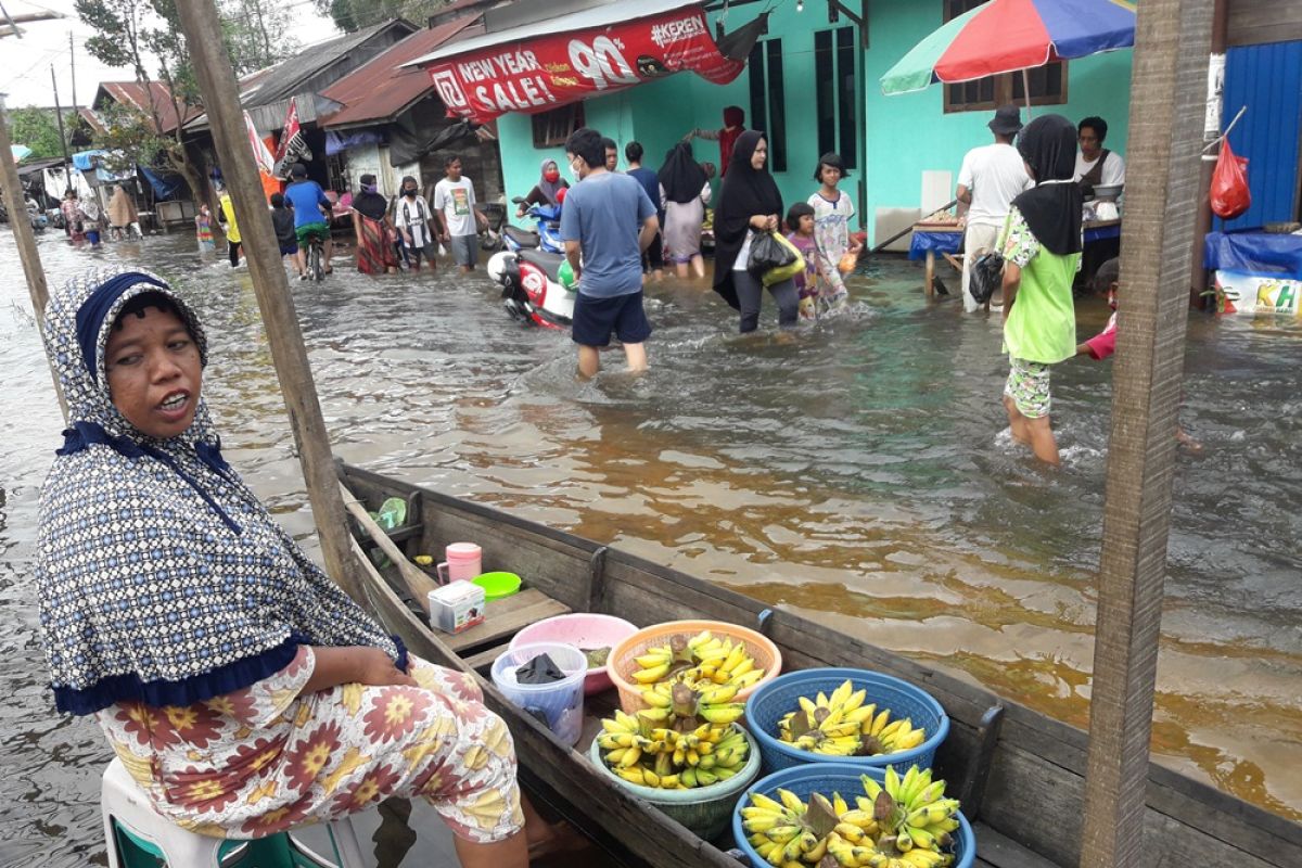 Harga sayur melambung di tengah suasana banjir