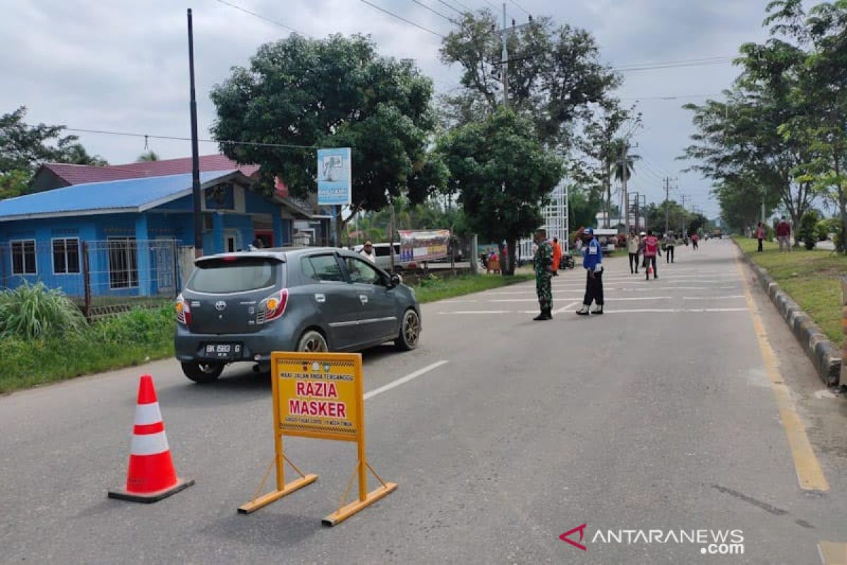 Puluhan pelanggar protokol kesehatan di Aceh Timur ditegur