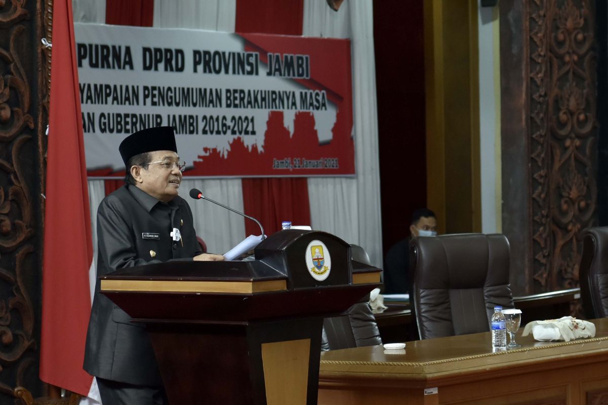 DPRD Provinsi Jambi gelar paripurna, Fachrori Umar pamit