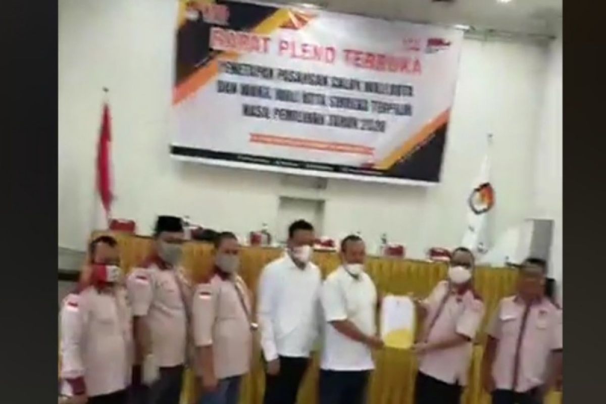 KPU Sibolga tetapkan pasangan  Jamal-Pantas sebagai wali kota dan wakil wali kota terpilih