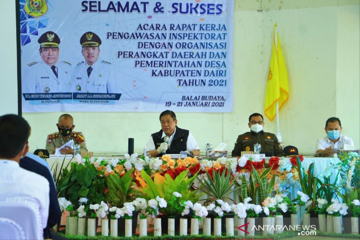 Bupati Dairi hadiri rakor APIP bersama para kepala desa