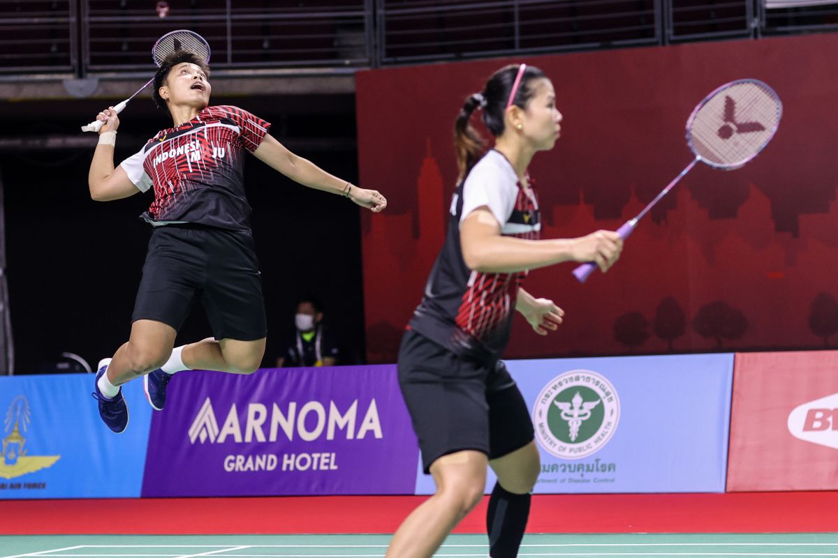 Greysia/Apriyani depak ganda Denmark untuk lolos semifinal Thailand Open II