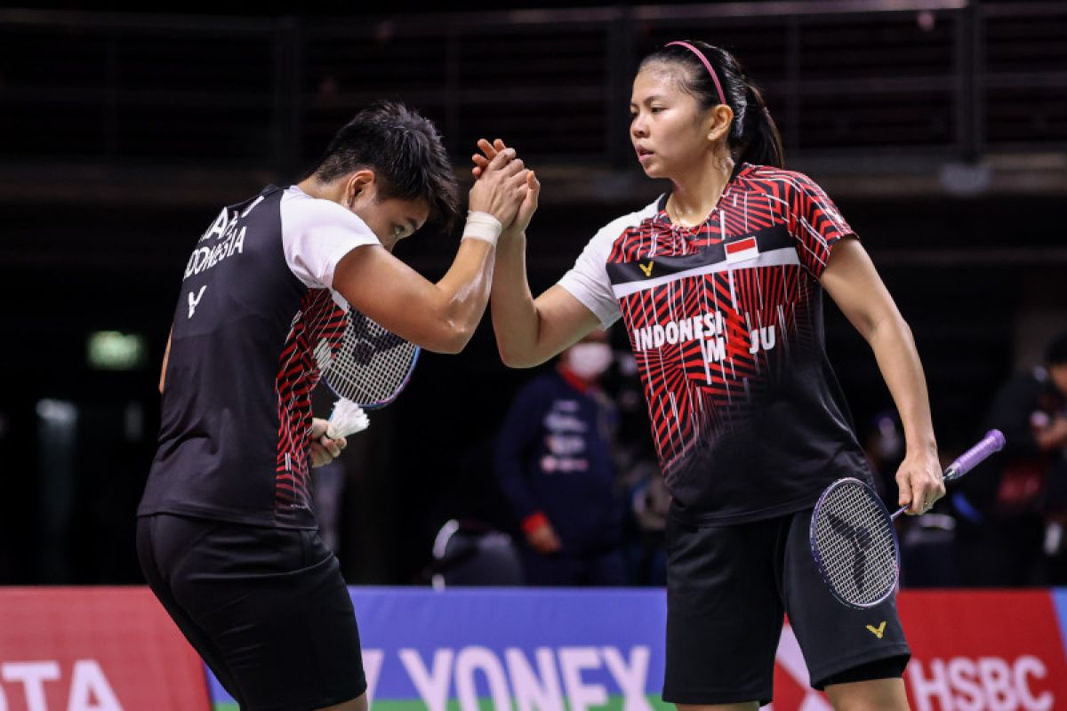 Greysia/Apriyani bertekad gusur Lee/Shin di semifinal Thailand Open II 2021