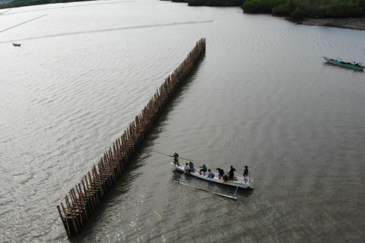 KKP membangun pelindung pantai sepanjang 330 meter di Lombok Timur