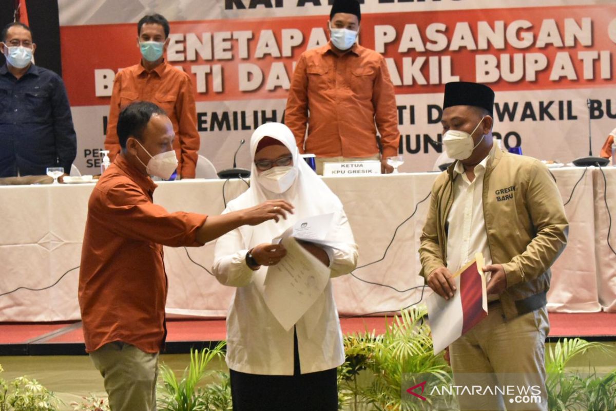 Pasangan "Niat" ditetapkan sebagai pemenang Pilkada Gresik