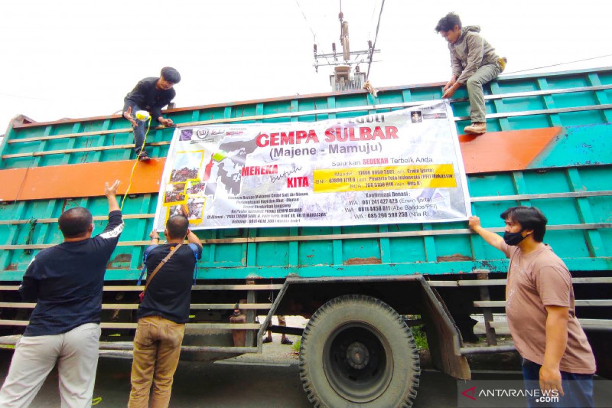 Jurnalis Peduli berangkatkan ratusan paket bantuan ke Sulawesi Barat