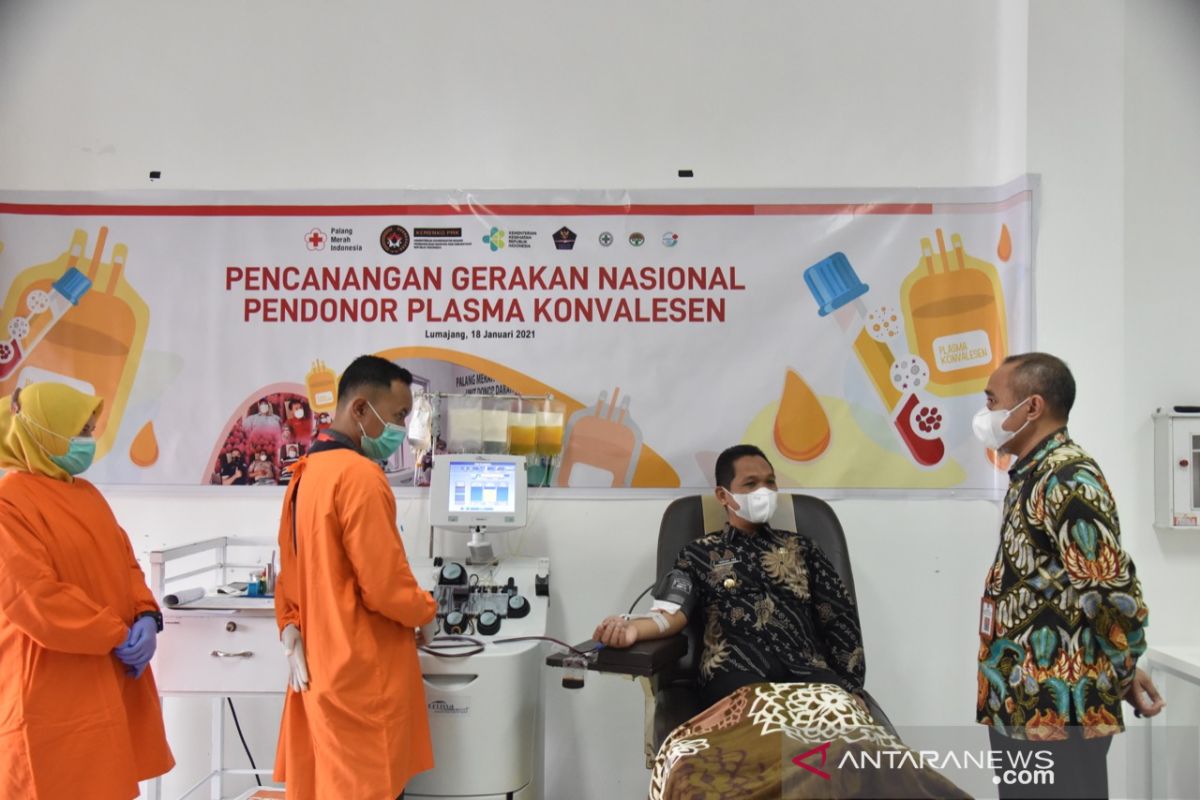 Bupati Lumajang donor plasma darah untuk pasien COVID-19