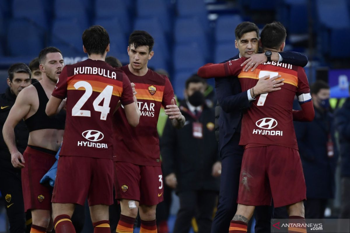 AS Roma susah payah mengamankan kemenangan 4-3 atas Spezia