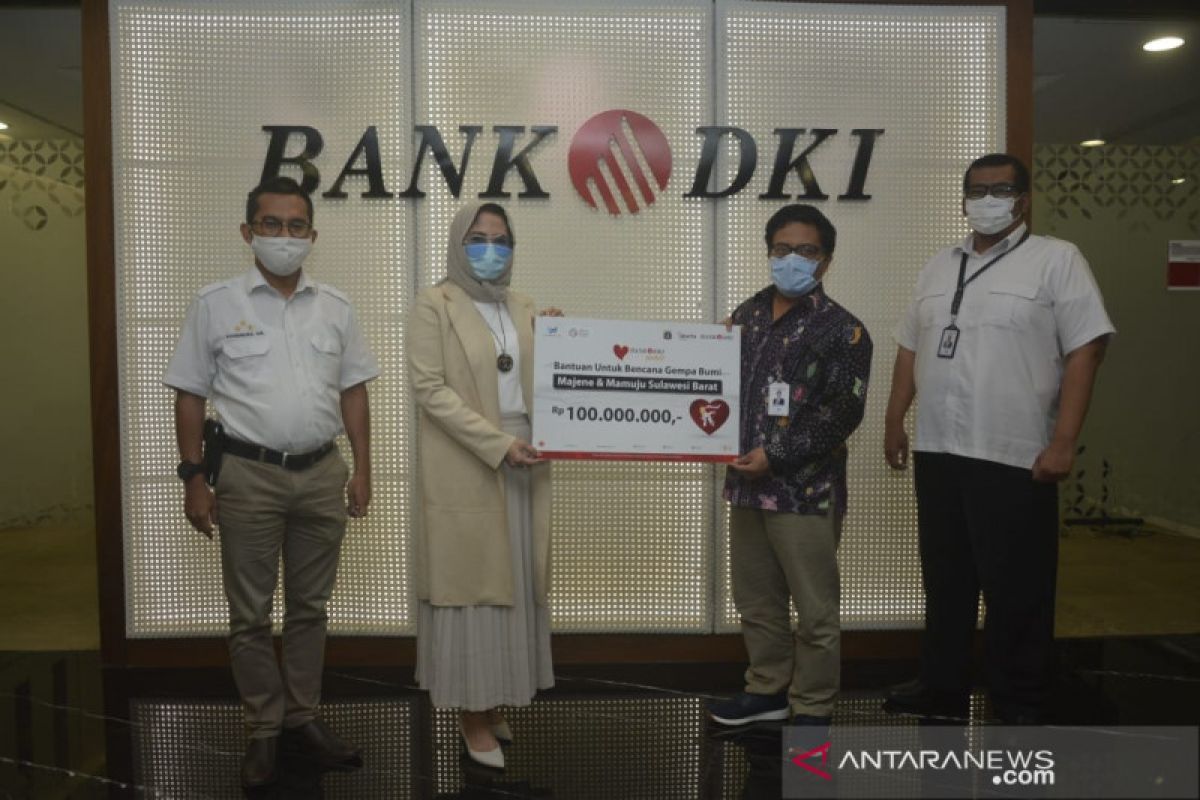 Bank DKI gandeng JTF salurkan donasi korban gempa Sulbar