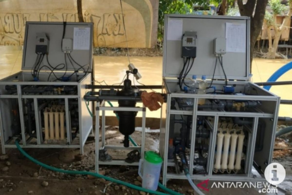 Mesin pengolah air bersih dari PMI Kaltim terus berproduksi pascabanjir