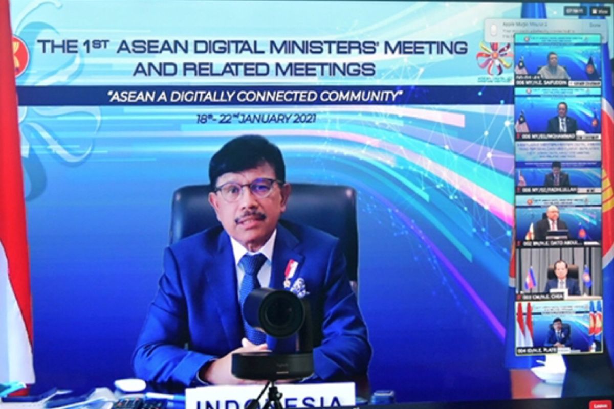 Menteri Digital ASEAN sepakati kerja sama dengan AS, China dan India