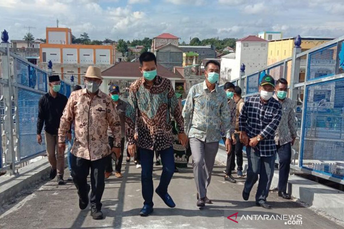 Wagub Kalteng tinjau Jembatan Muara Teweh-Jingah bersama Bupati Nadalsyah