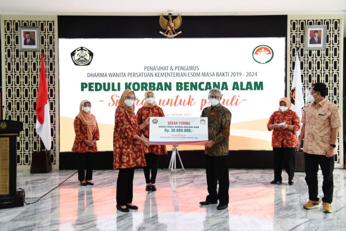 DWP Kementerian ESDM salurkan donasi kemanusiaan untuk korban bencana alam