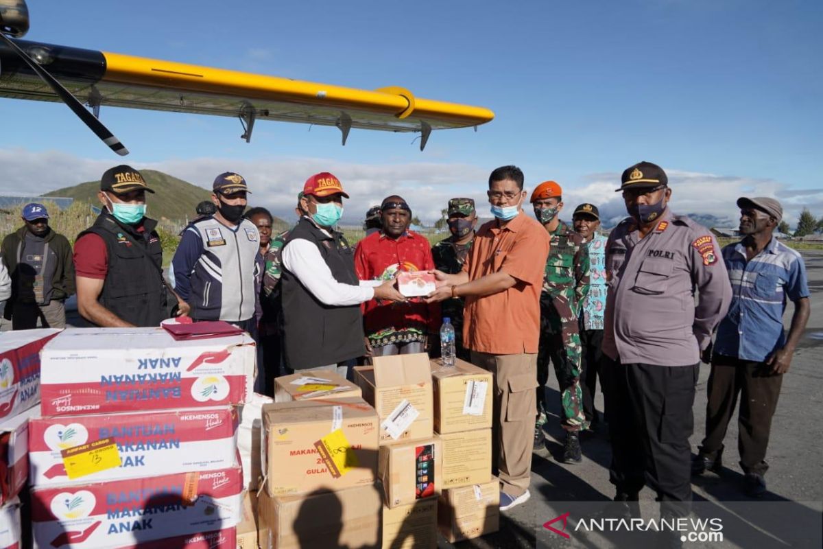 Kemensos salurkan bantuan korban banjir bandang di Paniai Papua