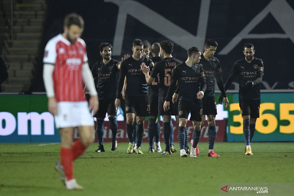 Manchester City balik kalahkan Cheltenham Town 3-1 di Piala FA