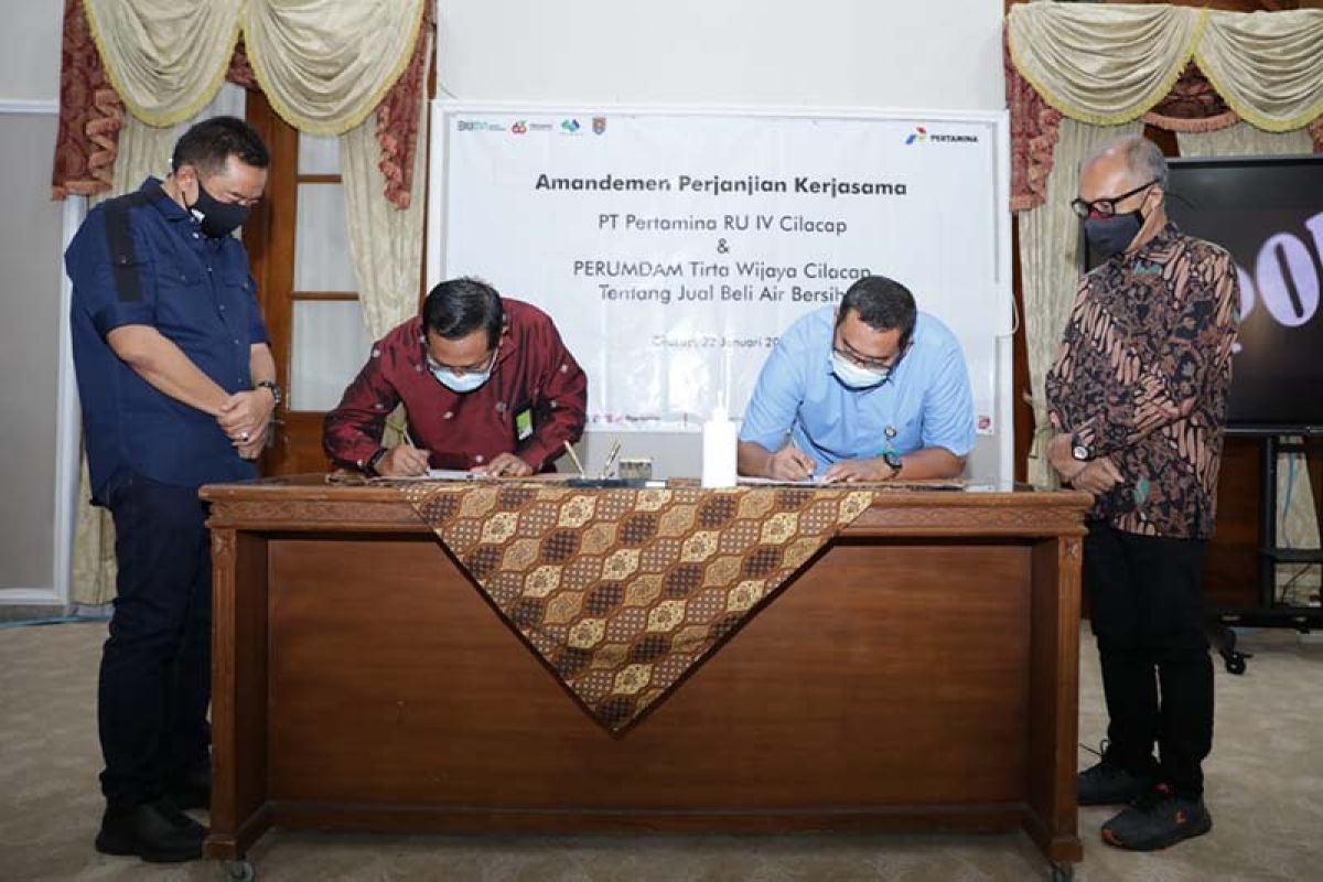 Pertamina Cilacap-Perumdam Tirta Wijaya sepakat perbarui kerja sama
