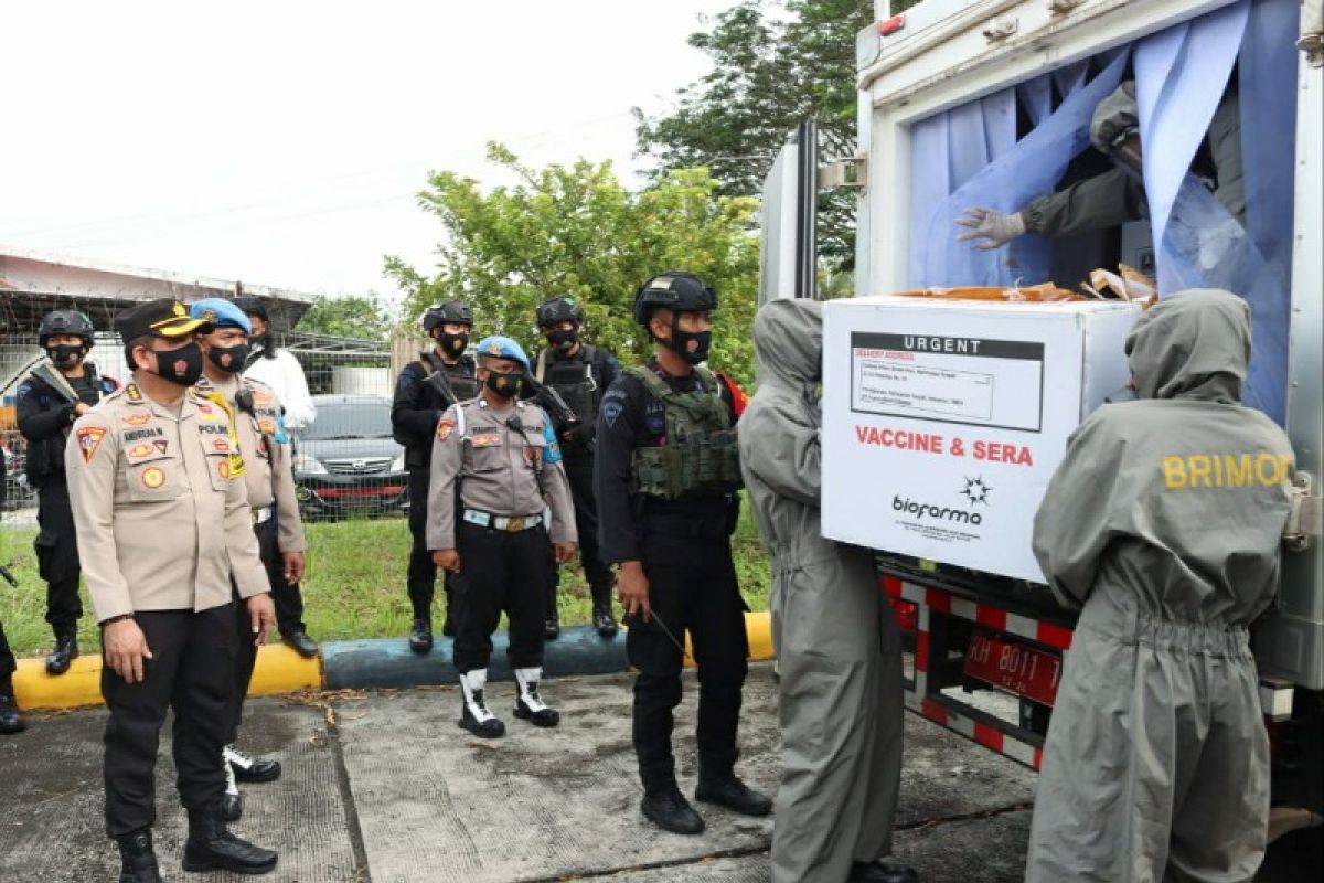 Polisi pastikan keamanan datangnya 27 ribu vaksin COVID-19