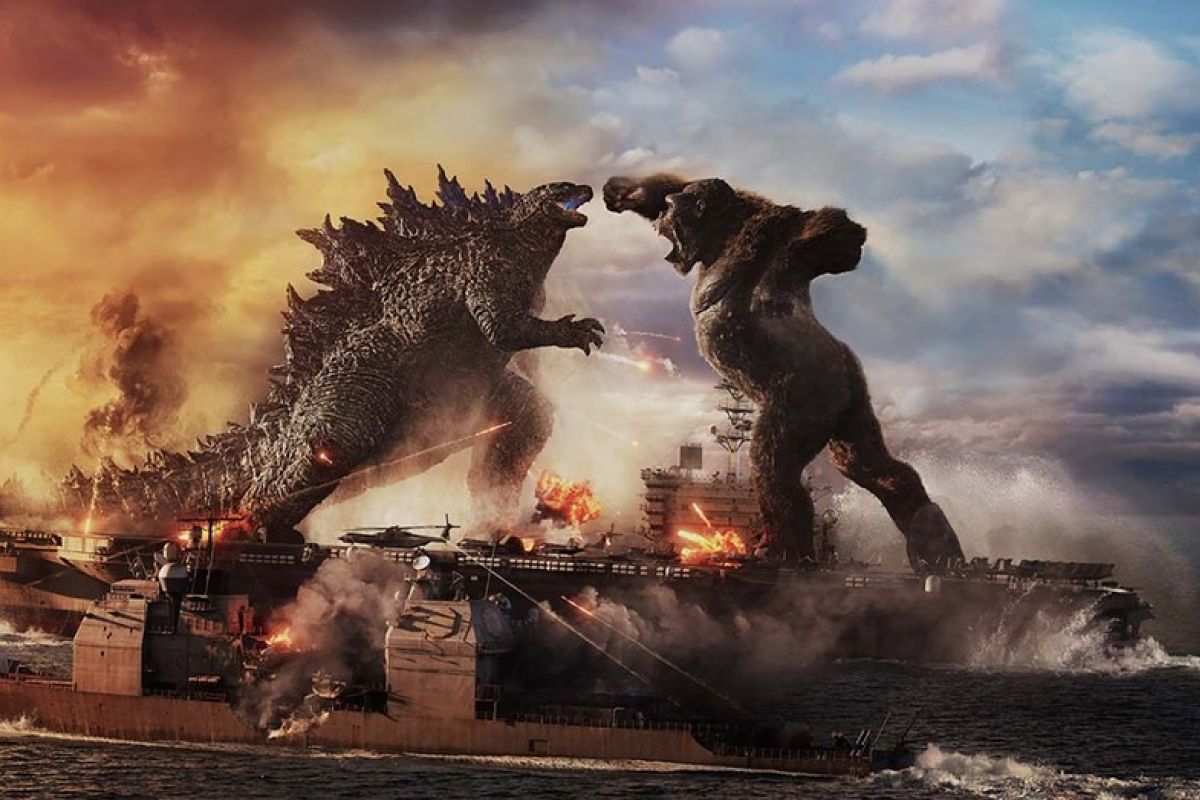 "Godzilla vs Kong" tampilkan pertarungan intens dua monster