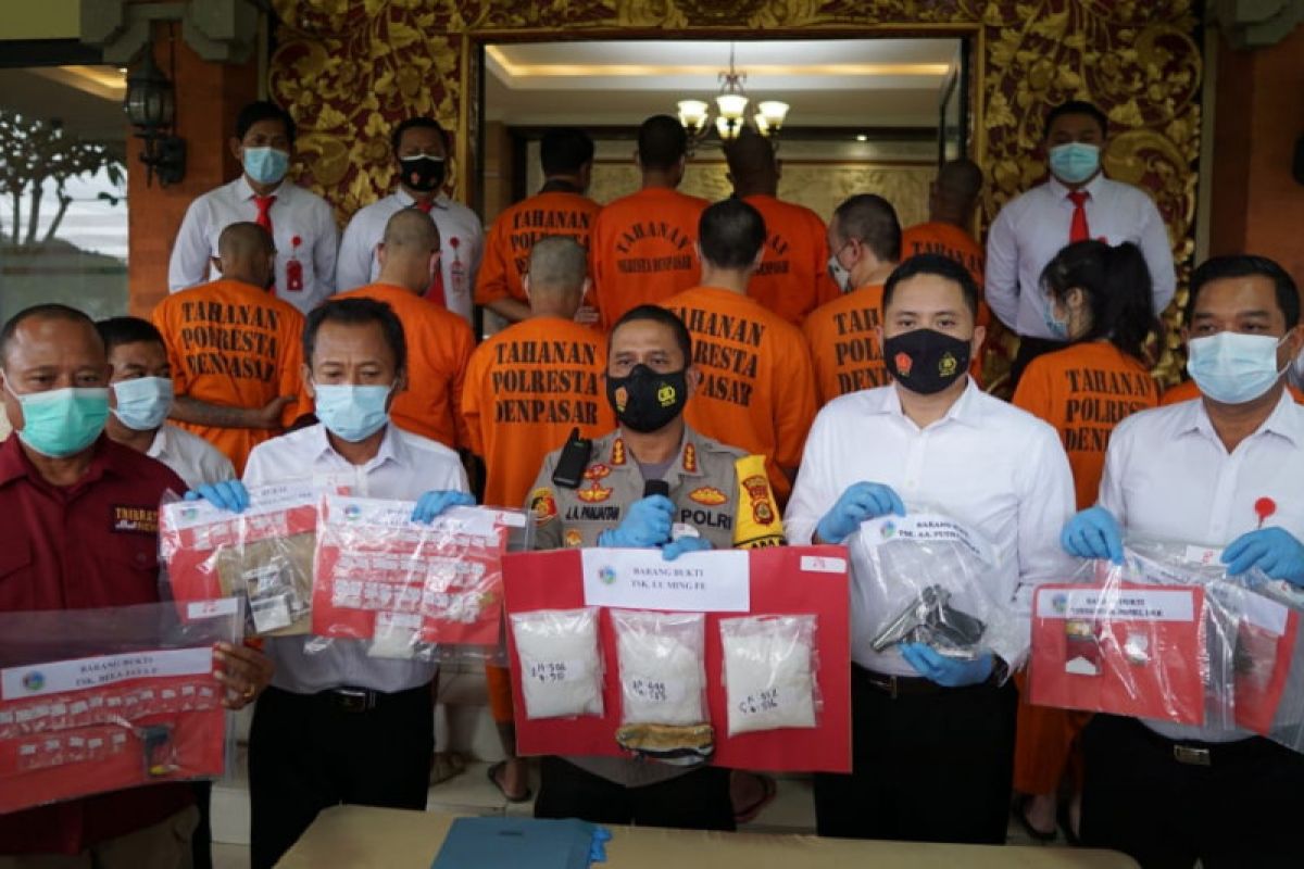 Residivis narkoba kembali dibekuk Polisi Denpasar karena 1,5 kg sabu